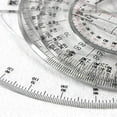 thumbnail image 3 of HUGFEGWE 360 Degree Protractor Round Ruler Gauge Angular Drafting Tools Circle Protractor for School Education Office Classroom 9.8 Inch U2536-10845, 3 of 4