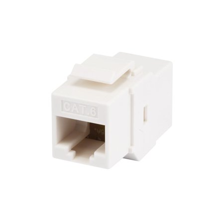 UPC: 0844660073031 | Monoprice Cat6 Inline Coupler Type Keystone Jack White 107303