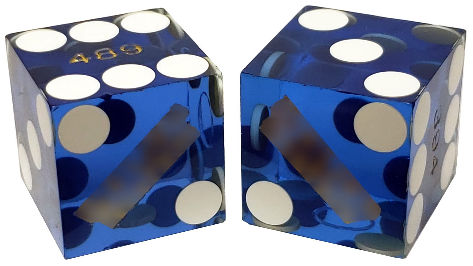 Genuine Table-Played Las Vegas / Nevada Casino Dice (2 Pairs) with Storage Pouch Bundle