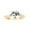 Yellow Gold-Tone, variant on Clear Sheped Cubic Zirconia Heart Promise Ring Yellow Gold-Tone Plated 925 Sterling Silver Size 3
