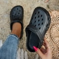 thumbnail image 3 of Rokment Womens Mens Clogs with Back Straps Wide Width Comfortable Quick Drying Closed Toe Orthopedic Walking Slip on Slippers Garden Shoes Barefoot Water Sandals for Beach Black Size 5.5, 3 of 4