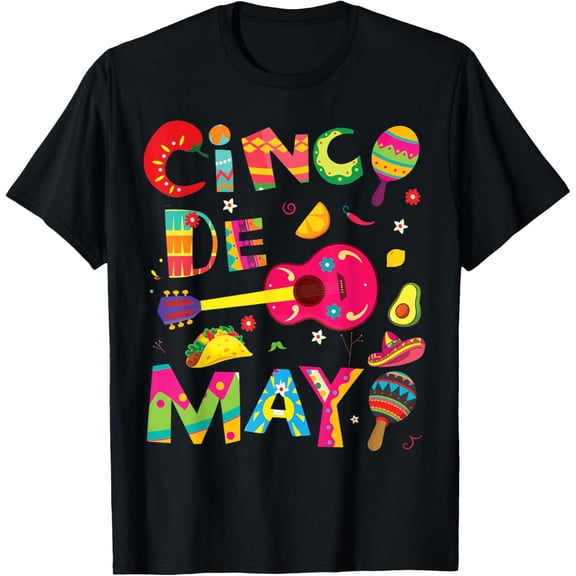 Cinco de Mayo, Men Women kids funny Mexican fiesta 5 De Mayo T-Shirt