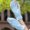 🔥Light Blue_Base#418, variant on Sun Protection Hand Cover Sleeve with Finger Hole for Driving Cycling and Outdoor Walking Thin Breathable Ice Silk UV Guard Wrist Sleeve