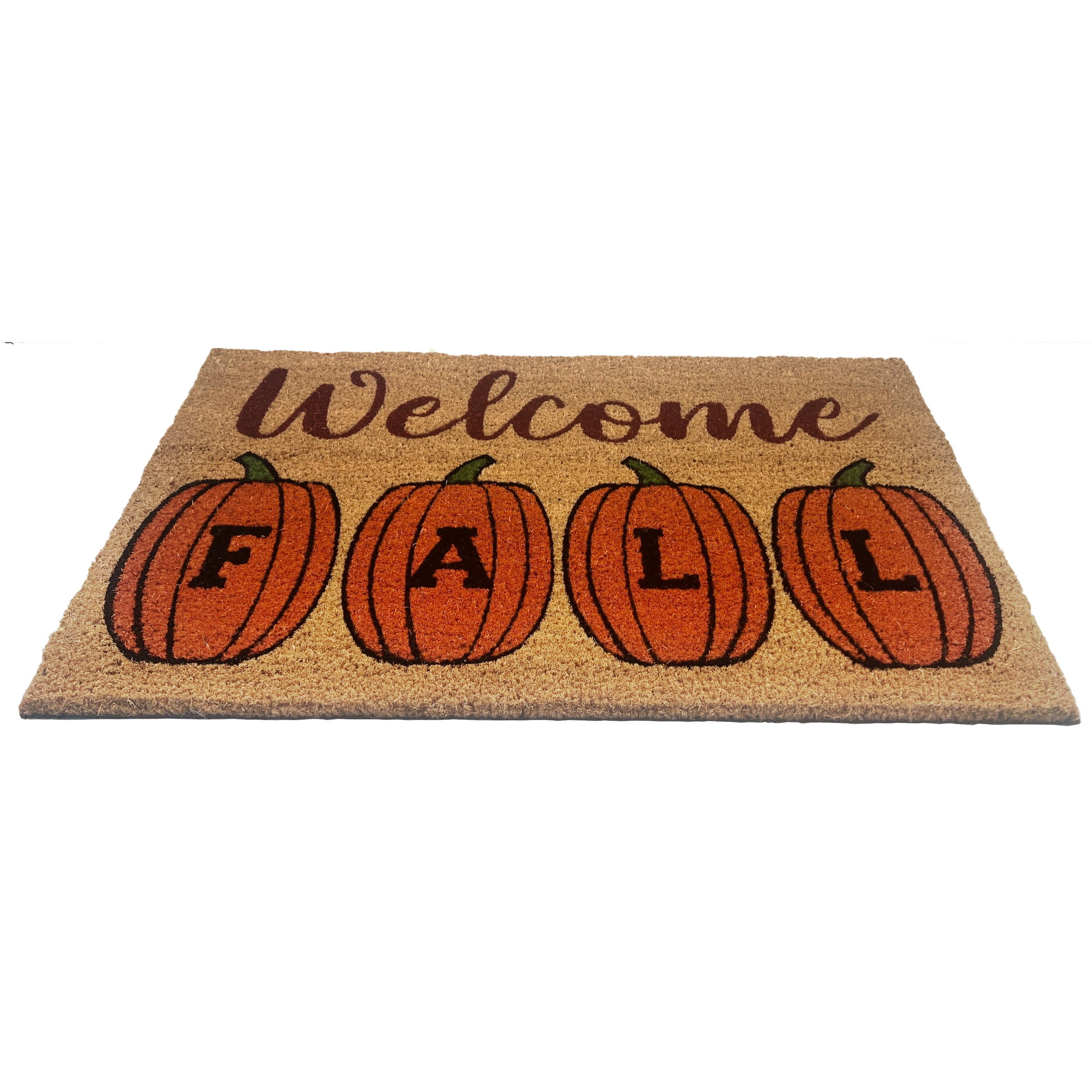 Achim Printed Coir Mat 18" x 30", Welcome Pumpkins