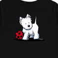 thumbnail image 4 of Inktastic Westie with Ball Boys or Girls Long Sleeve Toddler T-Shirt, 4 of 5