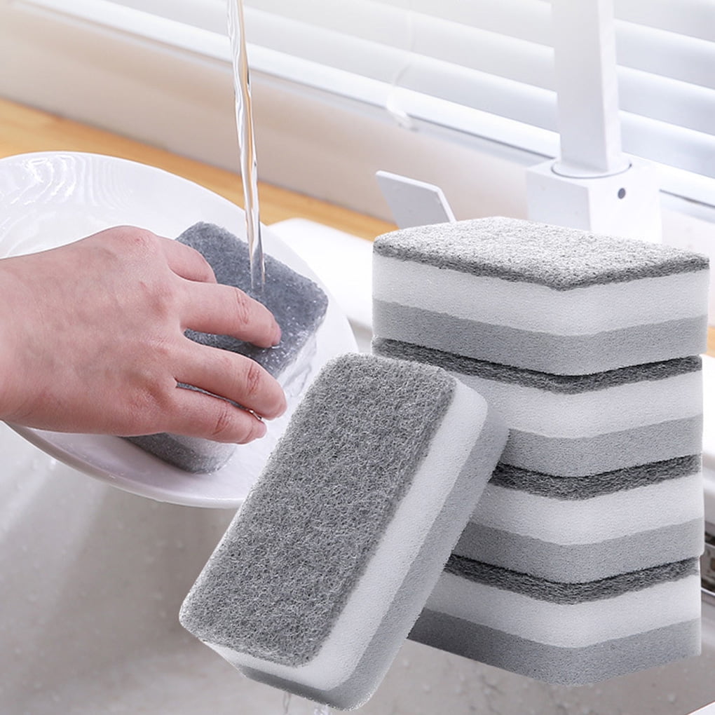 Magic Multifunctional Handle Sponge Eraser 100 Cleaning Tile Dish Pot Brush Tool 