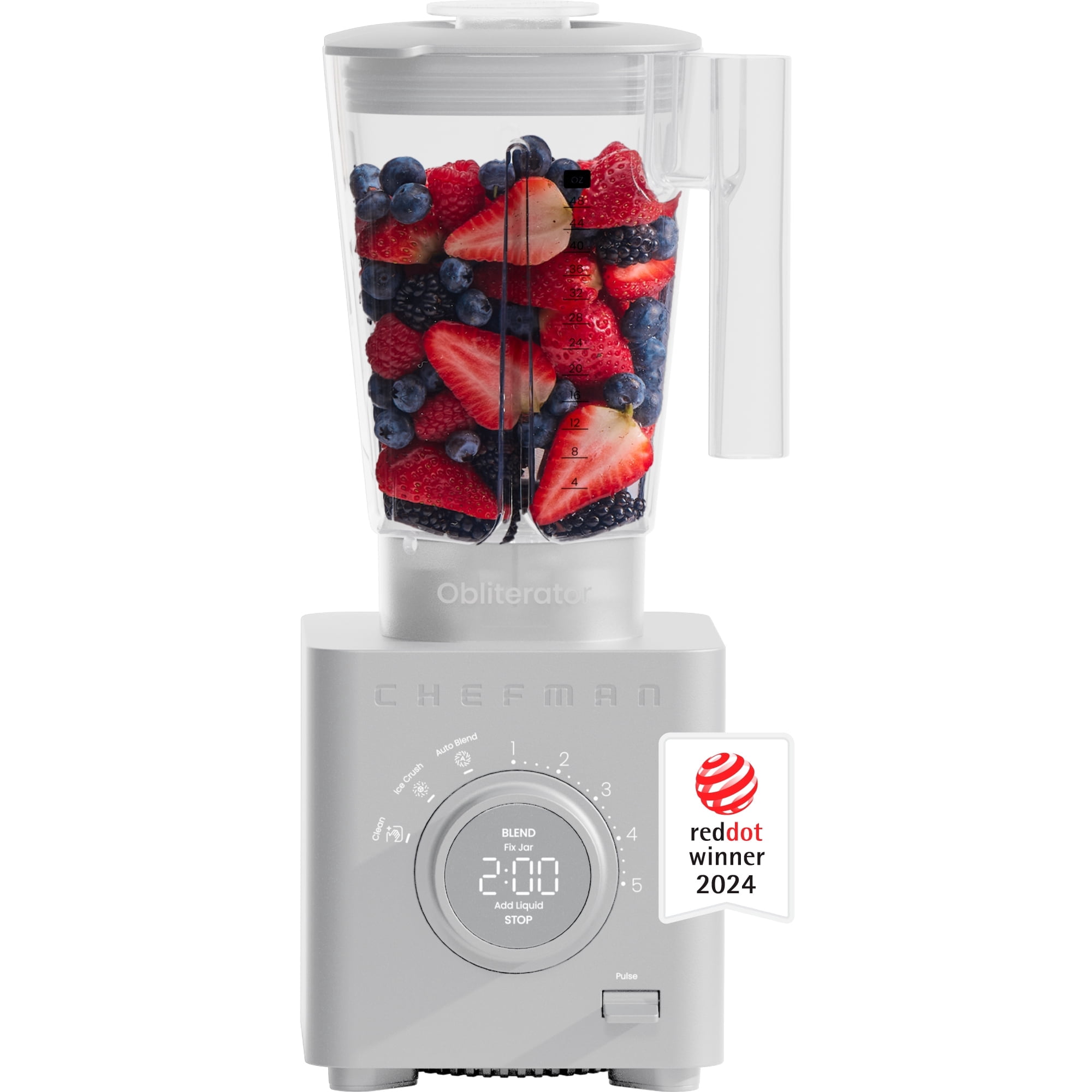 Chefman Obliterator 1380W Professional Blender w/ Auto Blend & 48oz. Tritan Blending Jar – White