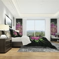 thumbnail image 3 of Designart 'Perfect Fractal Flower in Purple & Green' Modern & Contemporary Duvet Cover Set, 3 of 4