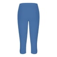 thumbnail image 5 of XIYON Womens Leggings Women Beach Pants Casual Exercise Stretch Hollow Cropped Calf Length Pants Classic Yoga Pants, 5 of 5
