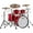 Red Sparkle, variant on Ludwig Classic Maple 4-Piece Mod Shell Pack With 22" Bass Drum Red Sparkle