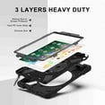 thumbnail image 3 of Dteck iPad 6th Gen. Case, iPad 9.7 2018/2017 Case (Not for ipad 2 3 4), Heavy Duty Protective Kicktand Hand Strap Shoulder Strap Shockproof Cover Pencil Holder for iPad Air 2/Pro 9.7 Inch, black, 3 of 8