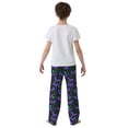 thumbnail image 5 of FORMRS Kids Pajama Pants with Pockets Size 11-12Y Boys Lounge Sleep Bottoms, Purple Cartoon Bats Pattern, 5 of 8