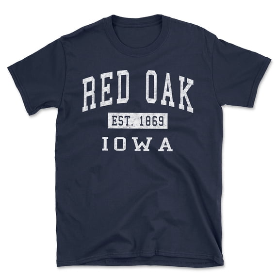 Red Oak Iowa Classic Established Men's Cotton T-Shirt
