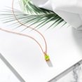 thumbnail image 4 of Gem Stone King 1.65 Ct Oval Yellow Lemon Quartz 18K Rose Gold Plated Silver Pendant With Chain, 4 of 4