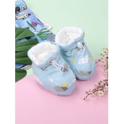 Multitrust Baby Booties Cute Printed Winter Slippers Soft Sole First Walkers