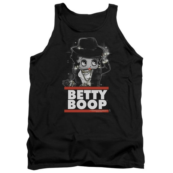 Betty Boop Bling Bling Boop Adult Tank Top Black