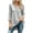 Womens Tops Long Sleeve Gray, variant on Womens Tops Oversized Plus Size Spring/ Fall Casual V-Neck Split-Hem Long-Sleeve Maxi Tunic Tops Blue L