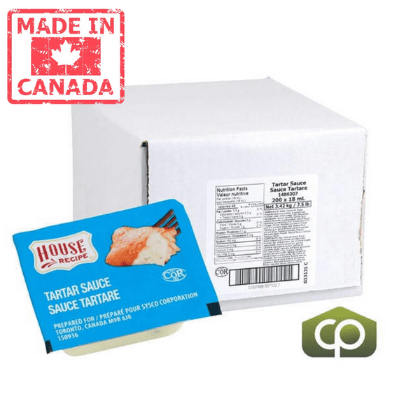House Recipe Cl Sauce Tartar Cup 18 ML Bulk size (200/Case)- Canadian Made