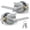 Polished Chrome, variant on Mega Handles | Ralph Entry Door Lever | Satin Brass
