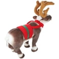 thumbnail image 4 of Juguete de peluche de reno de Navidad, figura de reno de juguete de peluche de ciervo encantador, 4 of 8