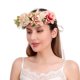 thumbnail image 3 of Corona de flores de boda para niñas, diadema Floral, tocado de corona, guirnalda de mujer con cinta ajustable, 3 of 5