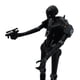 thumbnail image 4 of Star Wars E1638 Mobile Doll Model Anti Gravity Joint Doll - Cardshell Black Skull, 4 of 5