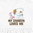thumbnail image 4 of Inktastic My Grandpa Loves Me Girls Girls Toddler Dress, 4 of 5