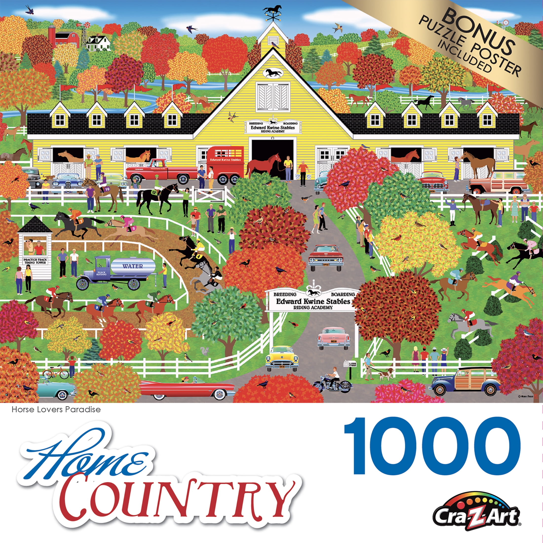 Cra-Z-Art Home Country 1000-Piece Horse Lovers Paradise Adult Jigsaw Puzzle