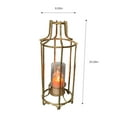 thumbnail image 6 of Gold Metal Frame and Glass Candle Holder Lantern, 6 of 6