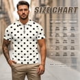 thumbnail image 6 of HUIACONG Polka Dot Matching Golf Shirts for Couples Sleeveless Golf Shirts for Women Moisture Wicking Mens Short Sleeve Collared Golf Shirt Quick Dry Lightweight Man S, 6 of 6