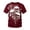 C42 Red, variant on CONZONE Mens Halloween T-Shirts Skeleton Graphic Tees for Men Short Sleeve Crew Neck Casual Tops