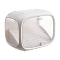 thumbnail image 4 of Vitrina de escritorio, organizador de encimera, caja portátil para organizar objetos de colección Blanco, 4 of 9