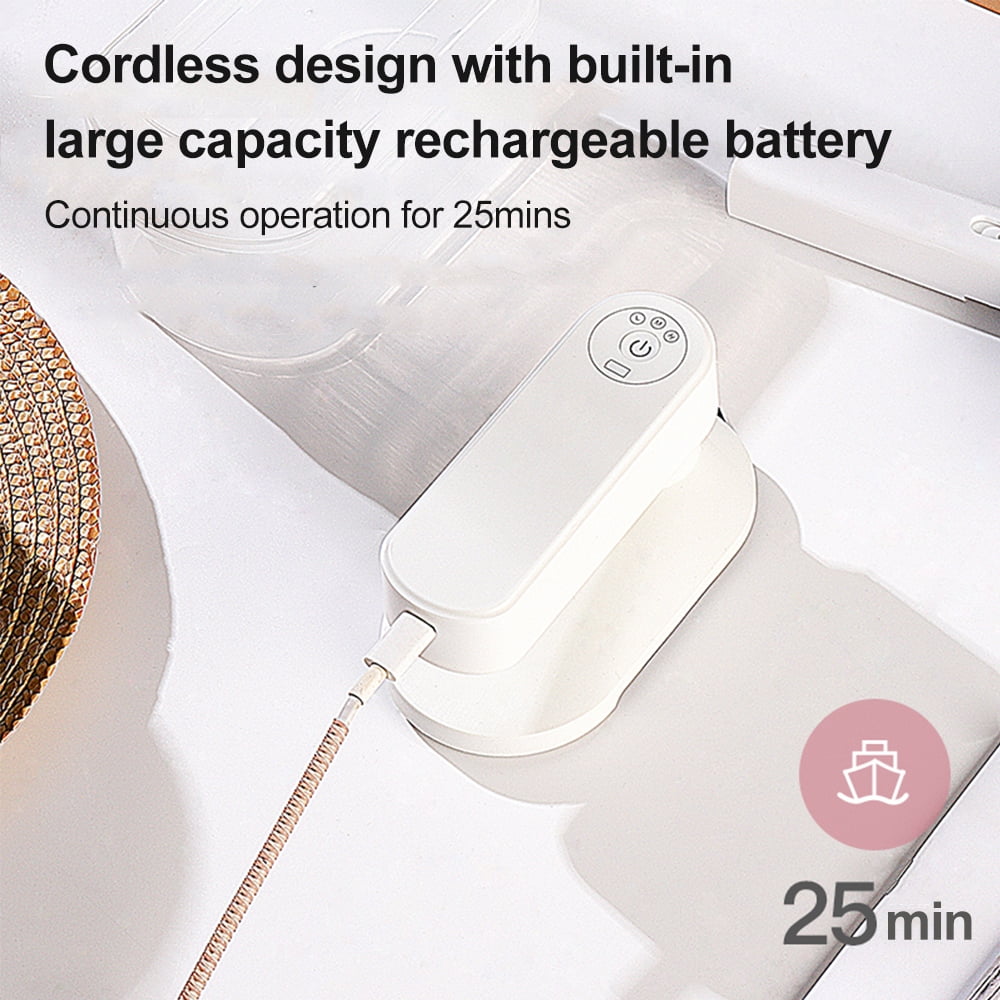 Htovila Portable  Electric Iron Cordless Rechargeable  Iron Wrinkle Remover Touch-Up Ironing for Home Business Trip Travel