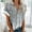 Gray, variant on Women Shirt Fashion Trendy Lining Durable Thin section Leisure Printed Christmas gift Loose Fitting Short Sleeve Army Green Sexy Lining Size S