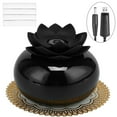 thumbnail image 2 of EIGTHTAIL Essential Oil Diffusers Lotus Shaped Ceramic Air Humidifier Diffusers 200ml Aromatherapy Diffusers for Bedroom Home White, 2 of 8