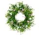 thumbnail image 2 of Corona de flores artificiales para primavera y verano de 45 cm | Decoración floral de plástico multicolor para puertas | Decoración para interiores y exteriores, paredes, ventanas y patios, 2 of 7