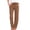 Coffee, variant on Women's Drawstring Straight Leg Pants, Texture Elastic Waist Trousers with Pockets Casual Bottoms for Everyday Travel Red XXL