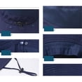 thumbnail image 4 of Sombrero de pescador con cuerdas, protección para el cuello, ligero, para hombre Azul marino, 4 of 9