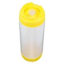 LEORX Yellow Two Headed Sauce Bottles Food Grade Plastic Squeeze Condiment Dispensers