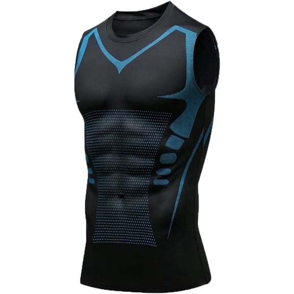 Compression Shirt Men, 1/2/3 Pack Ventilated Breathable, Sweat-Wicking Shaping Tank Tops for Athletic Running Exercise