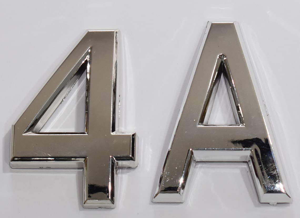 Apartment Number Sign/Mailbox Number Sign Door Sign 1 PCS Letter C Silver 