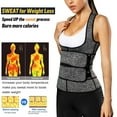 thumbnail image 4 of MISS MOLY Women's Workout Waist Trainer Vest Zipper Body Shaper with Adjustable Belts Underbust Corset Neoprene Sauna Sweat Suit, 4 of 7