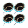 thumbnail image 1 of MARINE CITY Porte-Gobelet à Lumière LED Bleue avec Drain Central, Acier Inoxydable, Durable, Résistant à la Corrosion, Installation Facile pour Bateaux, Tables de Poker, Yachts, Navires (Lot de 4), 1 of 7