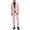 Pink, variant on Men's 2 Piece Slim Fit Suit Set Business Casual Suit Sets Solid Color Man Wedding Party Jacket Blazer & Pants Set Trendy Beach Tracksuits