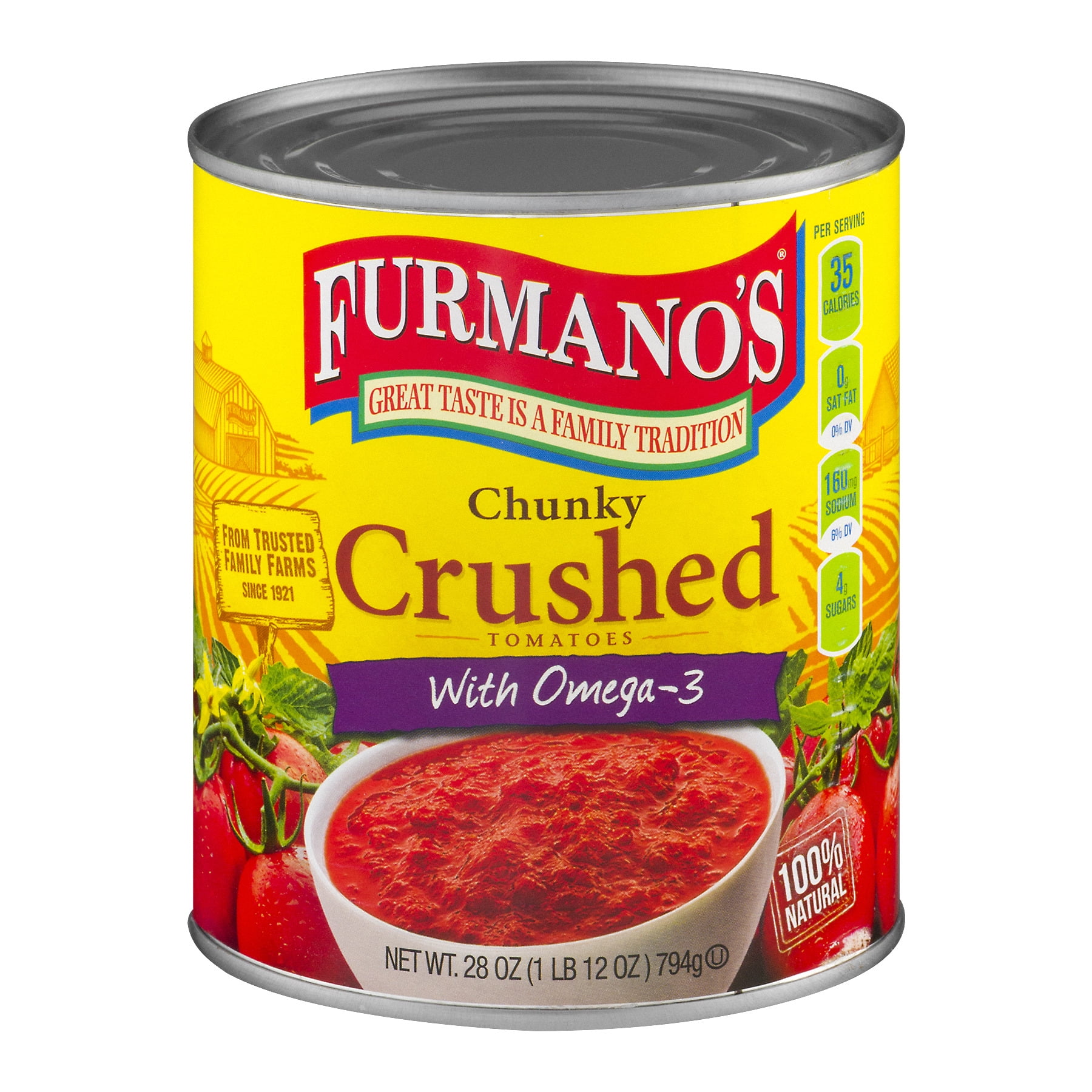 Furmano's Chunky Crushed Tomatoes, 28 Oz