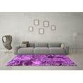 thumbnail image 3 of Ahgly Company Indoor Round Abstract Purple Modern Area Rugs, 5' Round, 3 of 4
