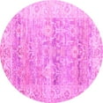 thumbnail image 1 of Ahgly Company Indoor Round Persian Pink Traditional Area Rugs, 4' Round, 1 of 4