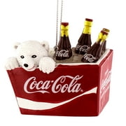 Kurt S. Adler Coca-Cola Polar Bear Cub in Coke Cooler Christmas Holiday Ornament Gift Boxed CC2115