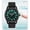 GlowBlack, variant on Press-to-Glow Nurse Watch for Women and Men, 5ATM Waterproof Analog Watch with 24 Hour Military Time, Easy-to-Read Light-Up Dial, White
