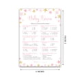 thumbnail image 4 of Pink and Gold Stars Baby Shower Game — BABY TRIVIA Game — Pack of 25 — GIRL Baby Shower Games, Fun Baby Facts Game, Baby Girl Shower Activity, Twinkle Twinkle Little Star Theme Shower G820-TRV, 4 of 4